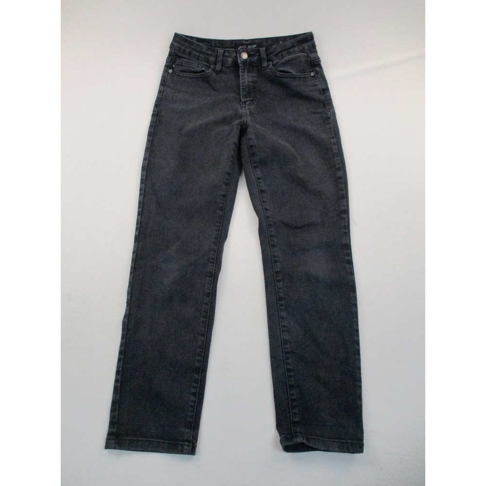 Judy Blue Jeans Womens 28 Black Boyfriend Fit Faded Stretch Denim JB88175 BK